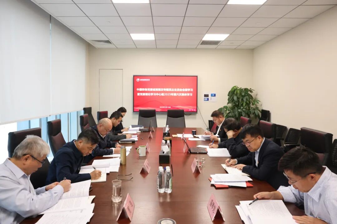 中国888集团电子游戏党委发展巡视整改专题民主生涯会会前进建暨党委理论进建中心组2025年第六次集体进建